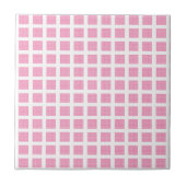 Ceramic Tile Pink Stripe Square Fliese (Vorderseite)