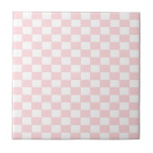 Ceramic Tile Pink & White Square Fliese (Vorderseite)