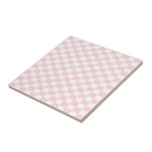 Ceramic Tile Pink & White Square Fliese (Seite)