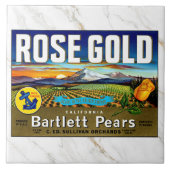 CERAMIC TILE - ''Rose Gold'' - Crate Label Fliese (Vorderseite)