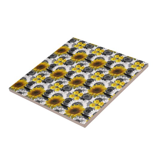 Ceramic Tile Sunflower Fliese (Seite)