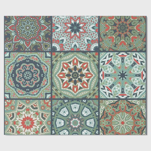 Ceramic tiles pattern geschenkpapier (Flach)