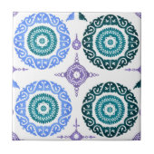 Ceramic Wall Tile – Portuguese Blue & Teal. Fliese (Vorderseite)