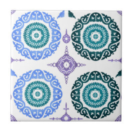 Ceramic Wall Tile – Portuguese Blue & Teal. Fliese