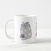 Ceramic Whimsical Cat Mug Kaffeetasse (Links)