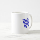 CeramicMug Geschenk für Männer (Name & Monogramm) Kaffeetasse (VorderseiteRechts)