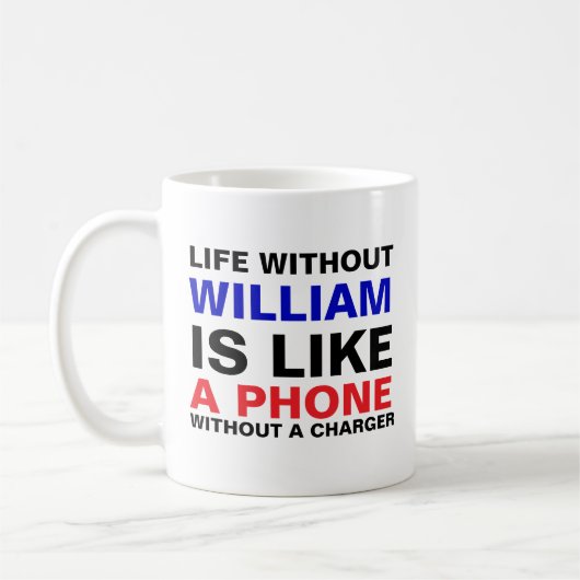 CeramicMug Geschenk für Männer (Name & Monogramm) Kaffeetasse (Links)