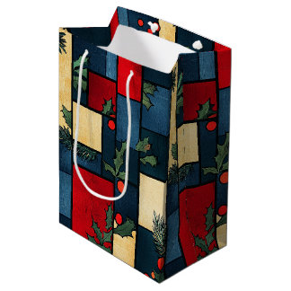 Cerantha - Glasmalerei Weihnachtsmuster (8/12) Mittlere Geschenktüte