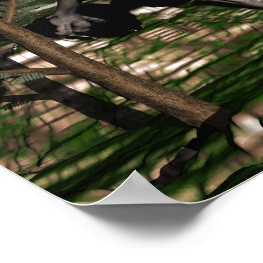 Ceratosaurus dinosaur - 3D rendern Poster (Ecke)