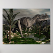 Ceratosaurus dinosaur - 3D rendern Poster (Vorne)