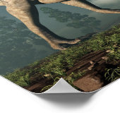 Ceratosaurus dinosaur - 3D rendern Poster (Ecke)