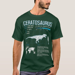 Ceratosaurus Dinosaurier Fun Fakten Wissenschaft T-Shirt