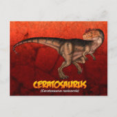 Ceratosaurus Postkarte (Vorderseite)