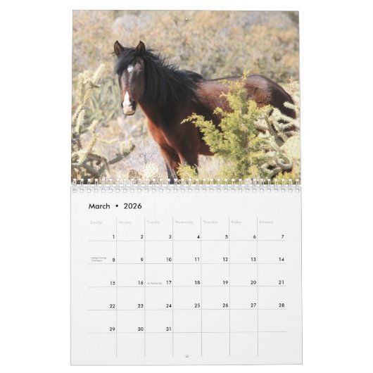 Cerbat Wild Horses Calendar Kalender (Mär 2026)