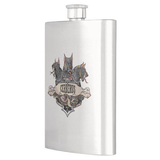 Cerberus ans Snake Flachmann (Links)