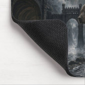Cerberus Black Ferry Dark Realism Mousepad (Ecke)