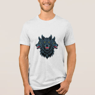 Cerberus dreiköpfiger Hund Tri-Blend Shirt