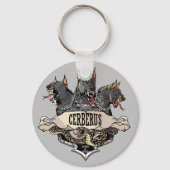 Cerberus Hellhound und Schlange Schlüsselanhänger (Vorderseite)