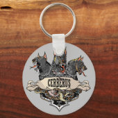 Cerberus Hellhound und Schlange Schlüsselanhänger (Vorderseite)
