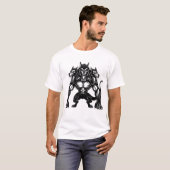 Cerberus-Hunde T-Shirt (Vorne ganz)