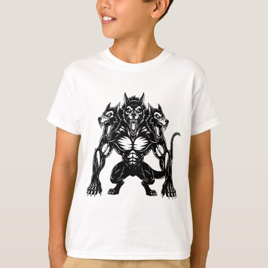 Cerberus Hunde T-Shirt (Vorderseite)