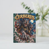 Cerberus, Paper Cut Monster Postkarte (Stehend Vorderseite)