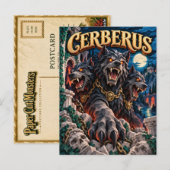 Cerberus, Paper Cut Monster Postkarte (Vorne/Hinten)