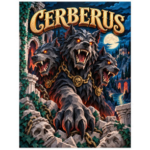Cerberus, Paper Cut Monster Postkarte