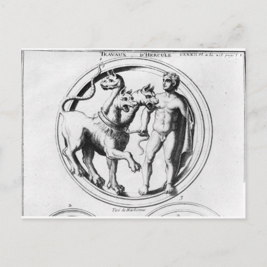 Cerberus Tamed by Hercules Postkarte (Vorderseite)