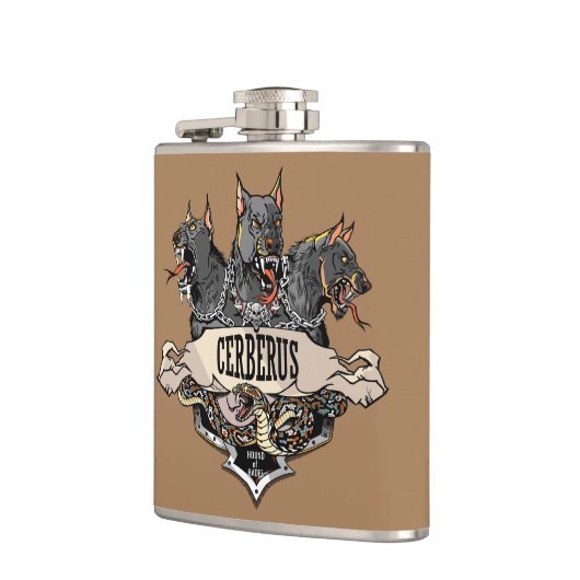 Cerberus und Snake Flachmann (Links)