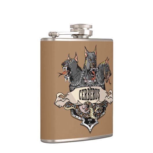 Cerberus und Snake Flachmann (Rechts)