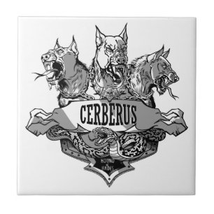 Cerberus und Snake Fliese