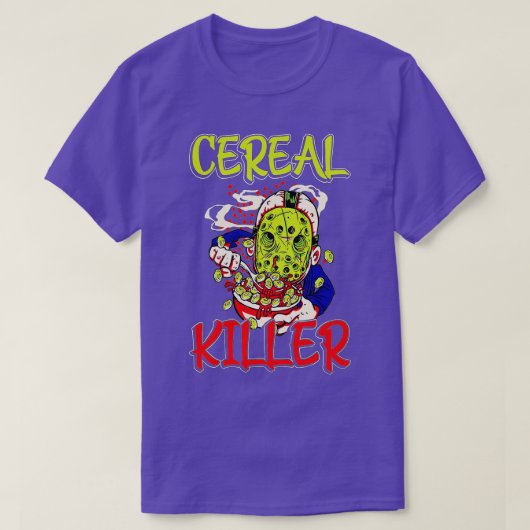Cereal Killer Food Pun Spaß Kostüm Funny Hallowe T-Shirt (Design vorne)