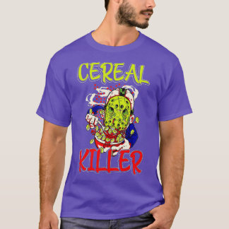 Cereal Killer Food Pun Spaß Kostüm Funny Hallowe T-Shirt
