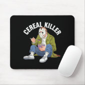 Cereal Killer Funny Halloween Horror Movie Masked Mousepad (Mit Mouse)
