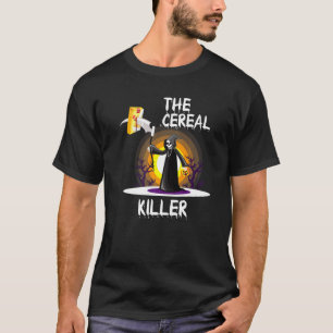 Cereal Killer Halloween T-Shirt Sensenmann für Kin