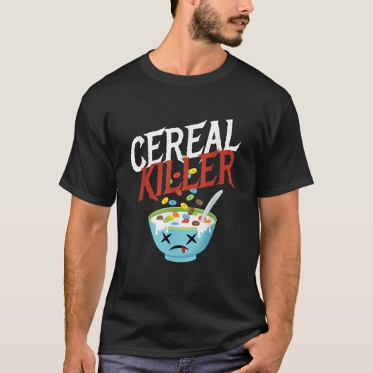 Cereal Killer I Costume Breakfast Cereal Halloween T-Shirt (Vorderseite)