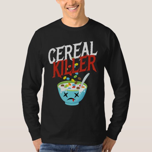 Cereal Killer I Costume Breakfast Cereal Halloween T-Shirt (Vorderseite)