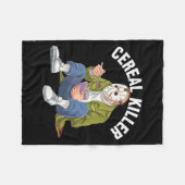 Cereal Killer Lustiger Halloween-Horrorfilm Maskie Fleecedecke (Vorderseite (Horizontal))