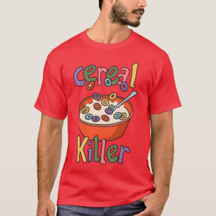 Cereal Killer Lustiger Meme Familie T-Shirt