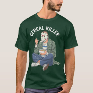Cereal Killer Maskierte Figur frühstückt fr T-Shirt