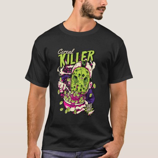 Cereal Killer Puke Joke Funny Matching Halloween C T-Shirt (Vorderseite)