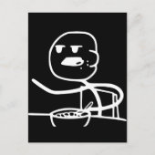 Cereal Meme Typ Postkarte (Vorderseite)