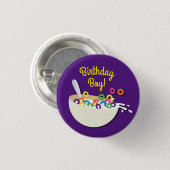 Cereale Bowl Kids Sleepoe Geburtstagspartei Niedli Button (Vorne & Hinten)