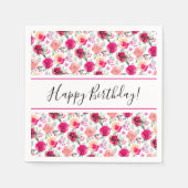 Cerealien Wasserfarbe Blumengeburt Serviette (Vorderseite)