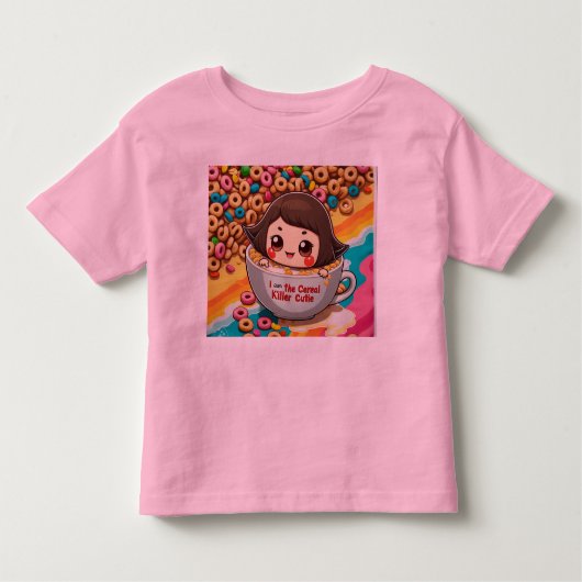 #CerealKillerCutieVibes-luckycharmpinkmagie Kleinkind T-shirt (Vorderseite)
