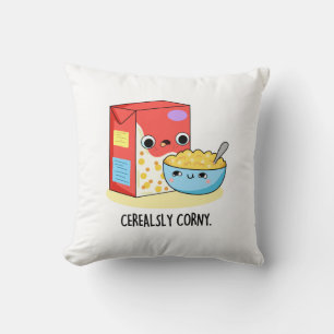 Cerealsly Corny Funny Milk Cereal Puff Kissen