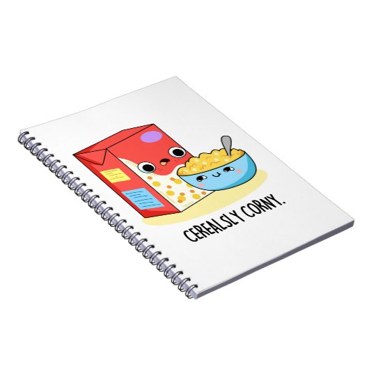Cerealsly Corny Funny Milk Cereal Puff Notizblock (Rechte Seite)