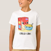 Cerealsly Corny Funny Milk Cereal Puff T-Shirt (Vorderseite)