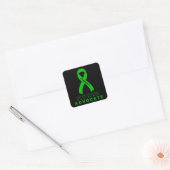 Cerebral Palsy Advocate Black Square Sticker (Umschlag)